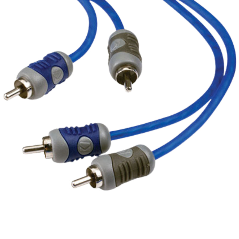 Kicker 4-Channel Silver-Tinned OFC Interconnect 6 Meter RCA Cable
