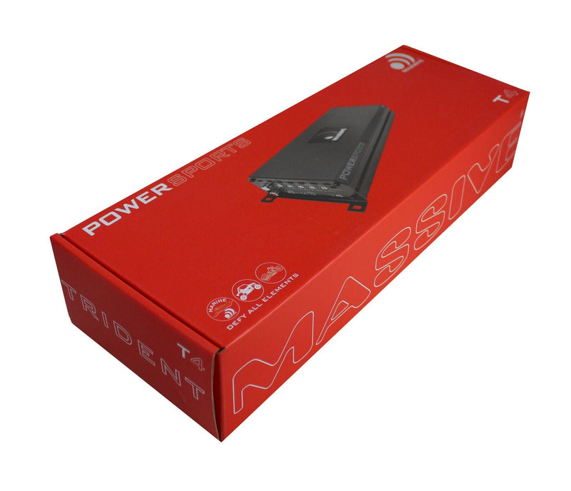 Massive Audio Trident T4 Monoblock 4K Watt 1-Ohm Stable Marine Amplifier