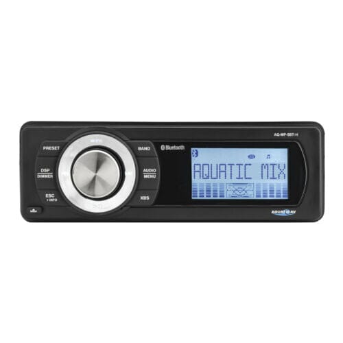 Aquatic Harley Motorcycle Single Din Bluetooth Stereo /w Free DS18 6X9 Speakers