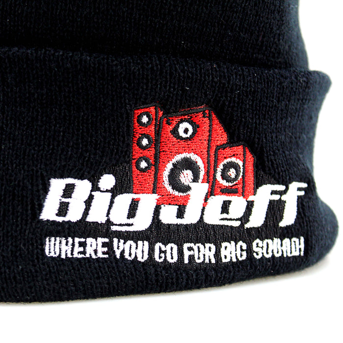 Official Big Jeff Audio 100% Turbo Acrylic Unisex Beanie with Logo.