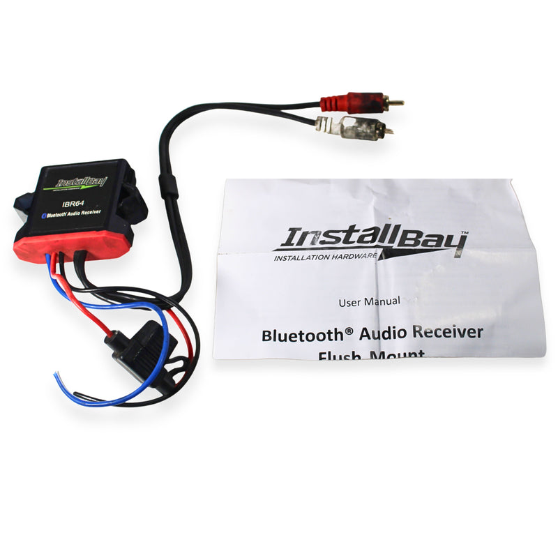 Install Bay Universal Waterproof BT Audio Receiver RCA Output Converter OPEN BOX