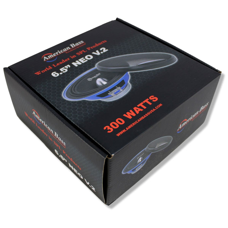 American Bass 6.5" 150W RMS 4 Ohm Midrange Neo Loudspeaker Pro Car Audio NEO65