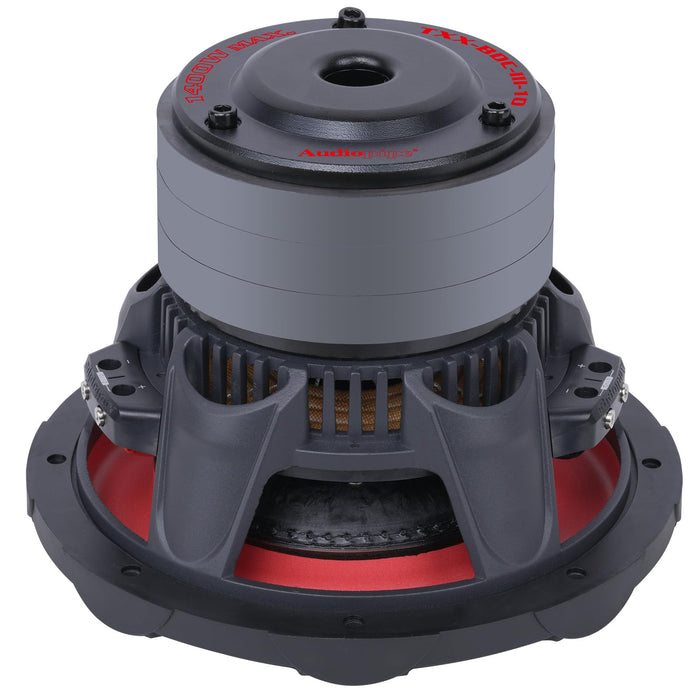 10-Inch 700 Watts RMS Dual 4-Ohms Triple Stack Composite Cone Subwoofer