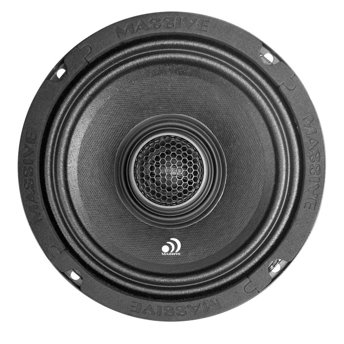Massive Audio 6.5" Coaxial Water Repellent Speaker  4 Ohm Pair 120 Watts RMS