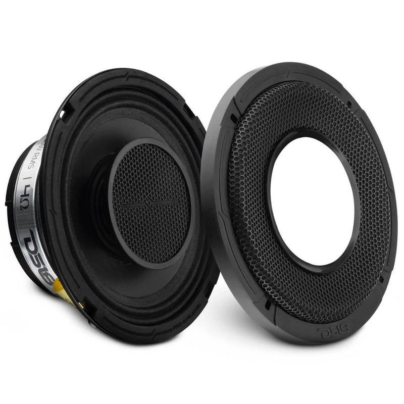 DS18 6.5" Hybrid Slim Speaker w/ 1" Driver Horn 300W Peak 4-Ohm PRO-HY6.4MSL