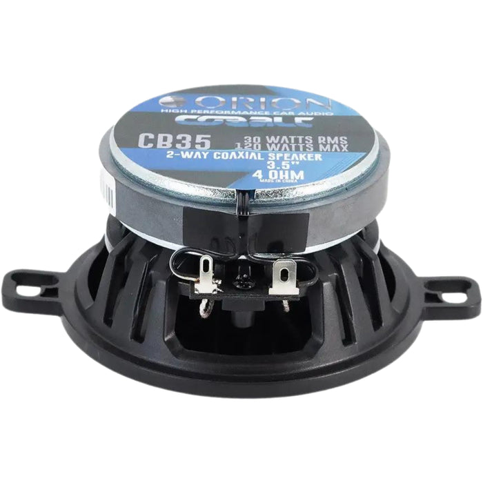 3.5" 30W RMS | 120W Peak 4-Ohm 2-Way Coaxial Speakers ORION COBALT Series / CB35