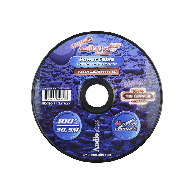 Audiopipe 4 GA OFC Tinned Marine Power/Ground Wire Wht Lot Cut By The Foot