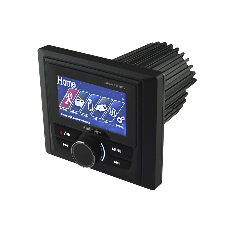 Audiopipe 3" TFT LCD High Definition Multimedia Marine Head Unit APSW-7500BTU