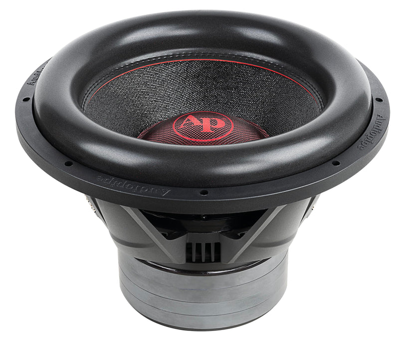 Audiopipe 15" 1400W RMS Dual 2-Ohm Subwoofer Quad Stack Composite Cone