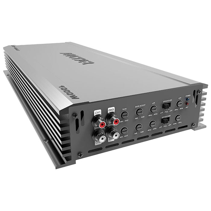 Avatar ATU-1000.4 4 Channel Class AB 1000 Watt Amplifier Tsunami Series