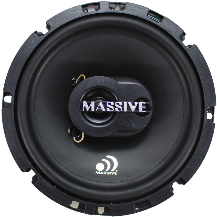 Massive Audio MX Series Shallow 6.5" 50W RMS 4-Ohm Coaxial Speakers OPEN BOX