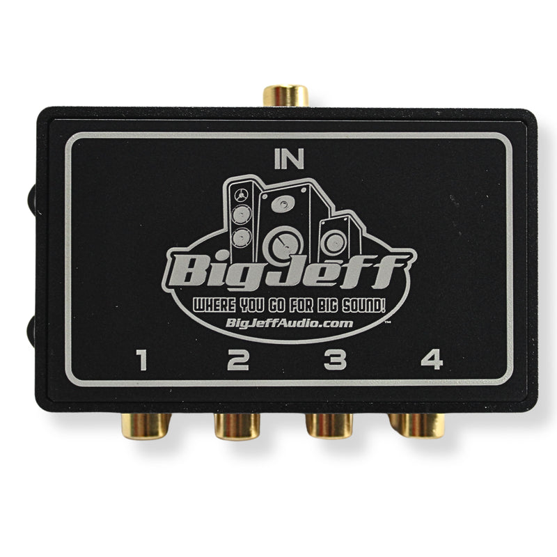 Big Jeff Audio 1-to-4 Pair Cockbox RCA Splitter Distribution Block