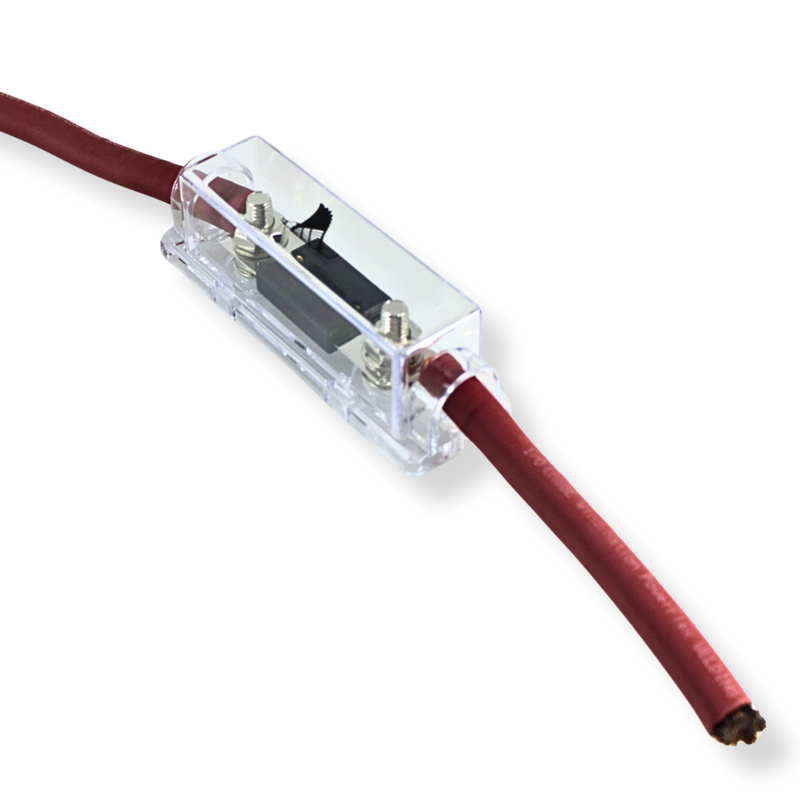 ANL Fuse Holder with 200 amp fuse Blade 0 /4 GA Square DS18 FHSANL200A