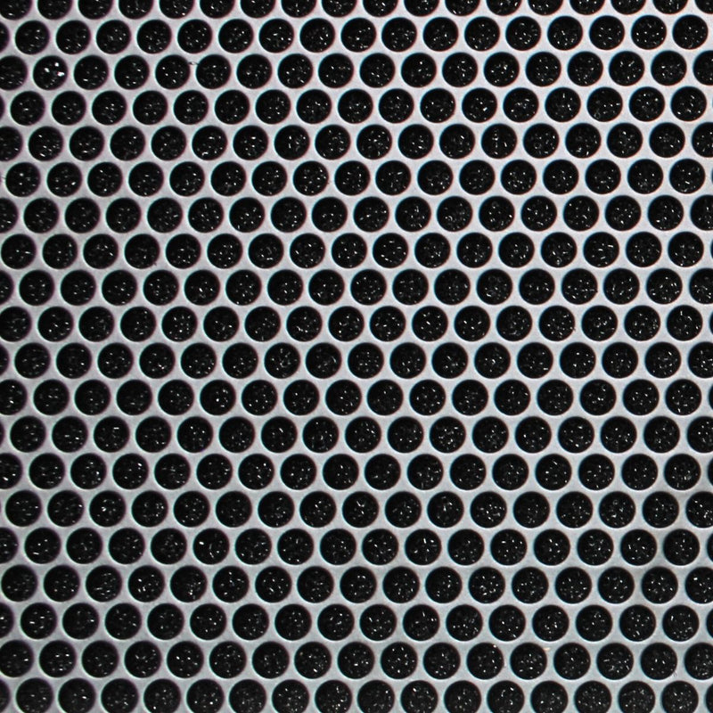 Audiopipe 2x4' Black Metal Finish Mesh Grill w/ Foam Staggered Rows 3/16" Holes