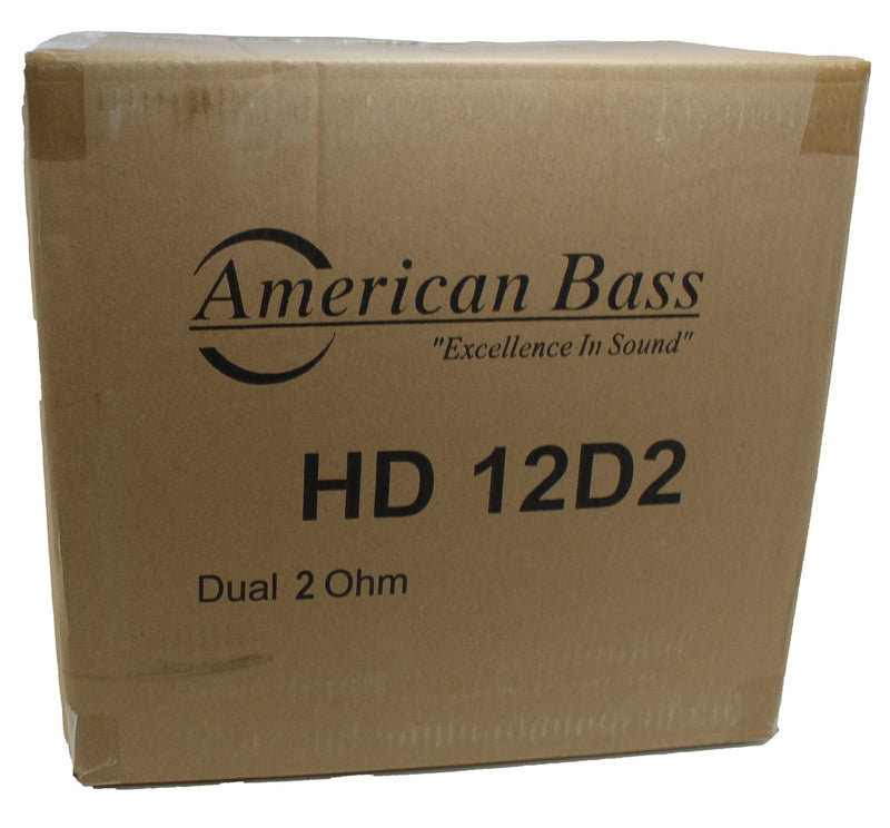 American Bass Car Audio 12" Subwoofer HD Series 3000 Watts 2 Ohm DVC HD-12D2