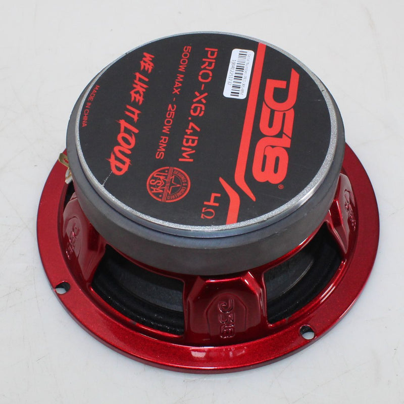 DS18 6.5" Midrange Loudspeaker 500 Watts 4 Ohm /w Bullet PRO-X6.4BM OPEN BOX