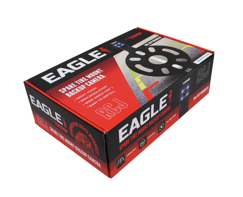 DS18 Jeep JK/JKU Waterproof Night Vision Spare Tire Full Color Backup Camera RJC