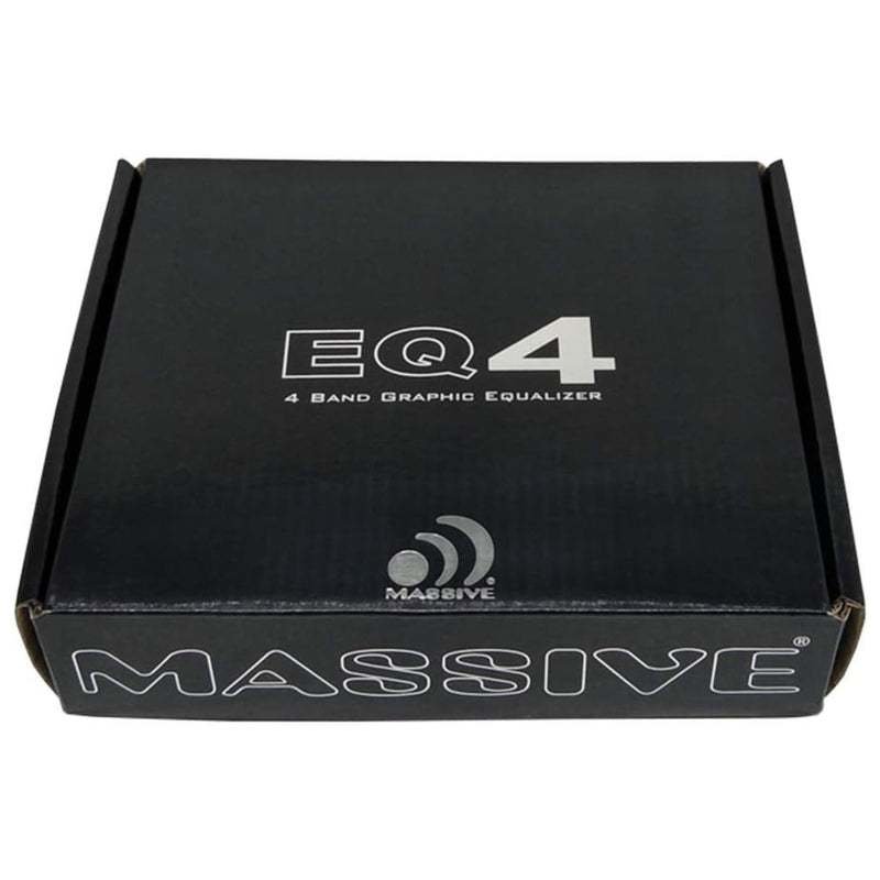 Massive Audio EQ4 1/2 DIN In-Dash 4-Band Graphic Equalizer w/ 8V Line Driver