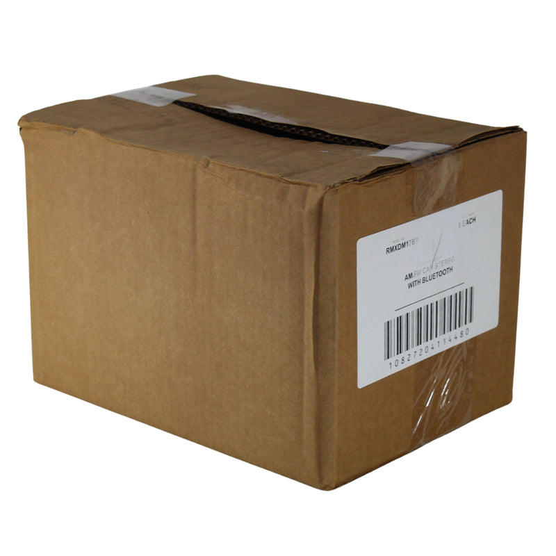 Full Case of 6 Single Din Bluetooth/USB/AUX/LCD Mechless Blue Backlit Stereo