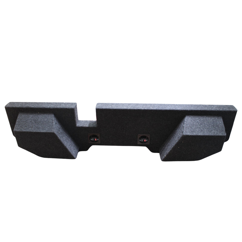 King Boxes 10" Dual Upfire Sealed Speaker Box for '02-'18 Ram Quad Cab ADG2-10