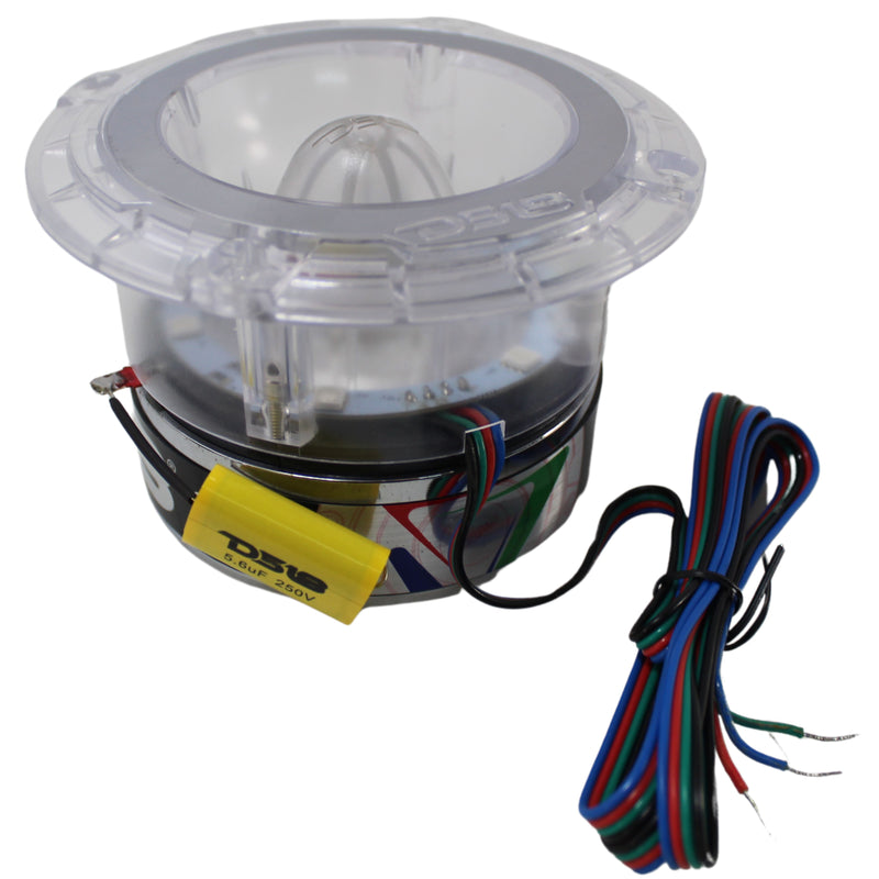 DS18 Super Bullet Tweeter 1.75" 4 Ohm 280W RMS RGB LED Titanium PRO TW4L