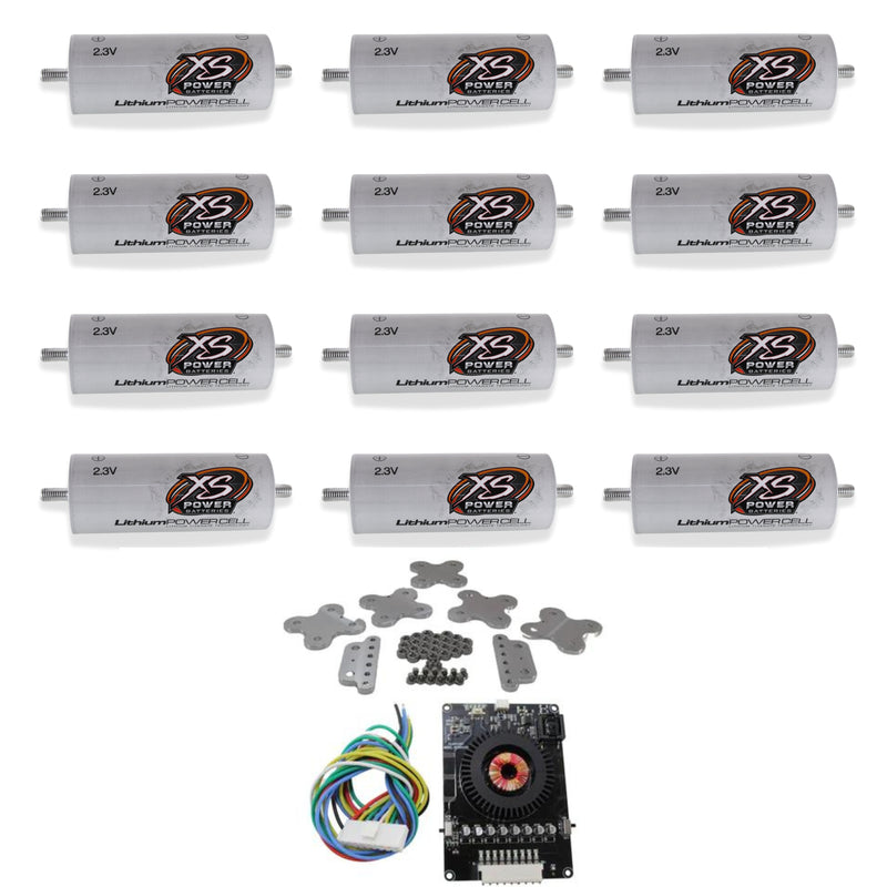 XS Power 12 Pack Kit 45 AH Lithium Cell Bank 2.3v Lithium Titanate Oxide (LTO)