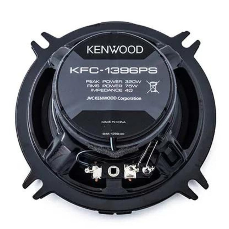 Pair of Kenwood 5.25" 4-Ohm Round 2-Way vehicle speakers 75 Watts RMS KFC-1396PS