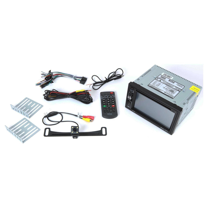 BOSS 6.2" Touchscreen 2-Din Radio w/ BT, DVD/CD/USB Rear Camera & REM OPEN BOX