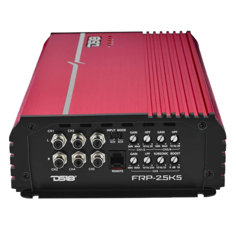 DS18 250W x 4 + 1200W RMS Sub FRP-2.5K5 Full-Range Class D 5-Ch Amplifier