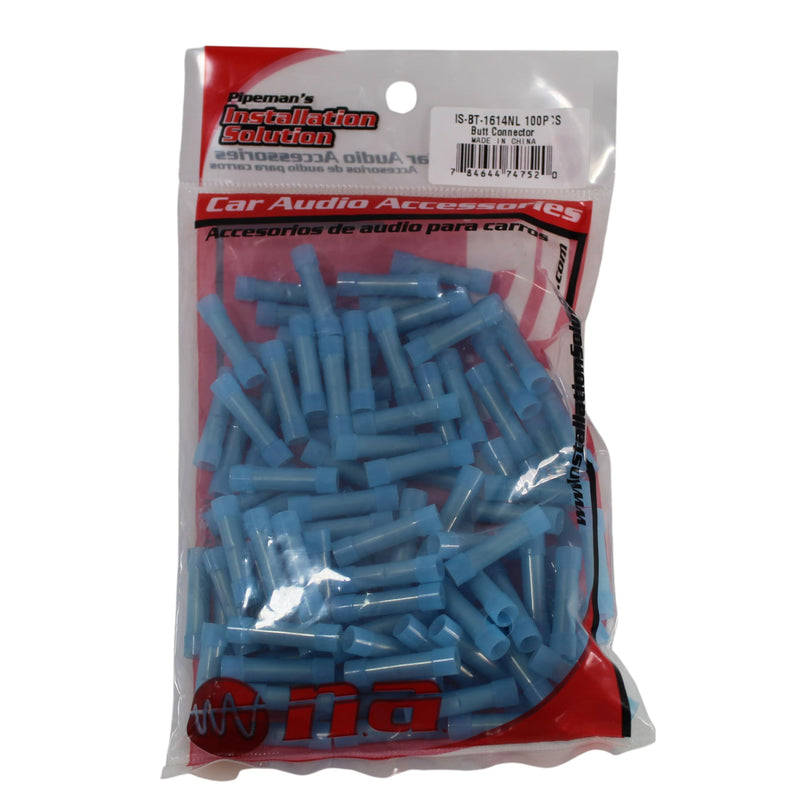 Audiopipe Blue Nylon 16 GA to 14 GA Connectors 100 Pack