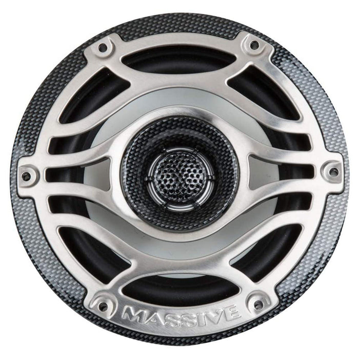 Pair of Massive Audio T65S 6.5" 320 Watt 4 Ohm 2-Way Marine Coaxial Speakers