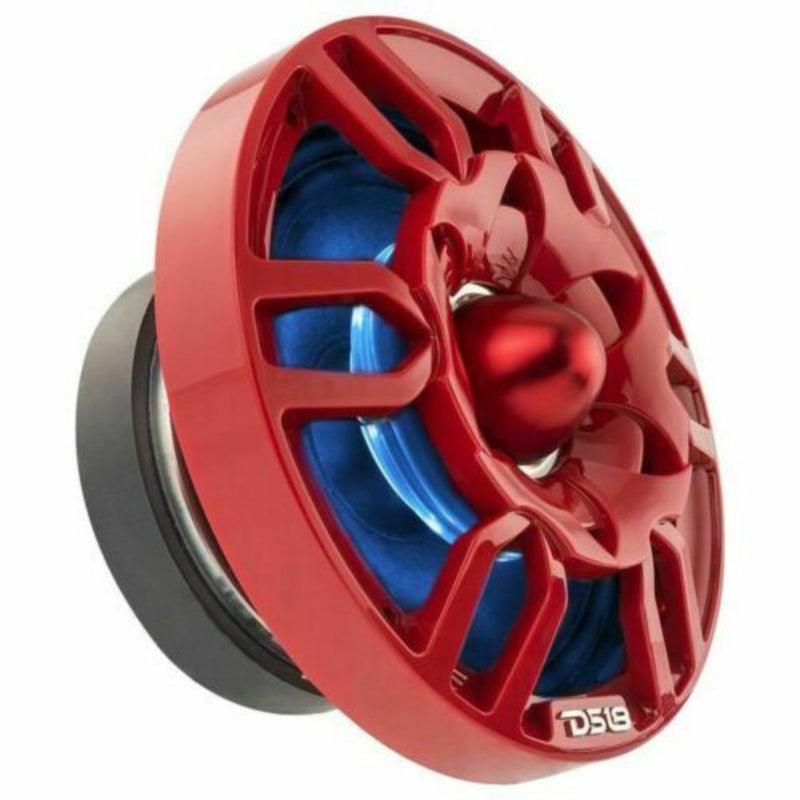 DS18 PRO-GTW8RD 8" Red RGB Speaker Grille with 1.75" Neodymium Bullet Tweeter 250W RMS 4 Ohm