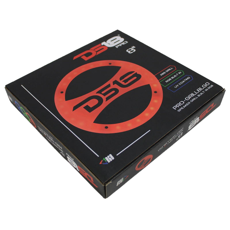 DS18 PRO 8" Universal Transparent RGB ABS Grill with UV Coating PRO-GRILL8LGO