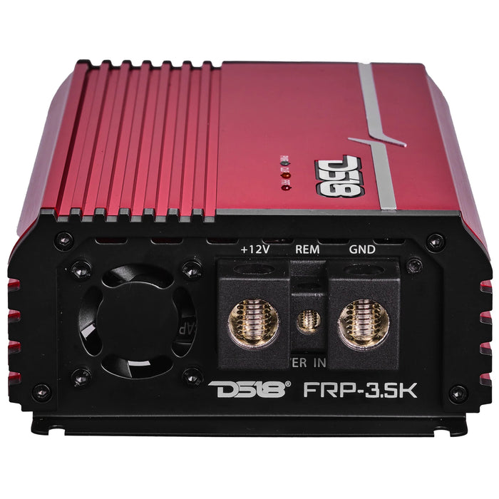 DS18 FRP Monoblock 3500W 1-Ohm Full-Range Class-D Amplifier Red/Blue/Titanium