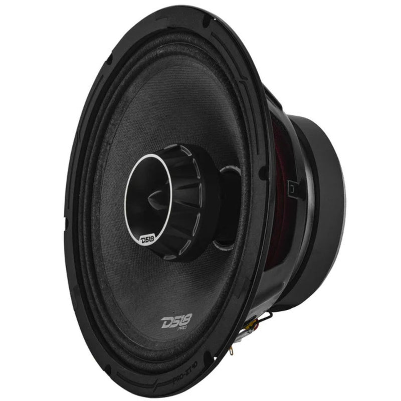 10" 300W RMS 4 Ohm Coaxial Midrange Speaker Water Resistant Cone Bullet Tweeter