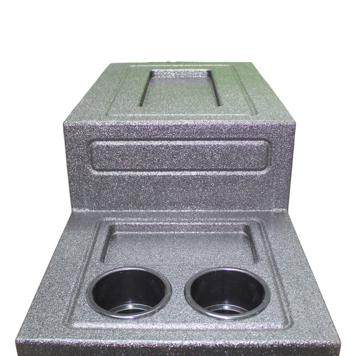 King Boxes 12" Center Console Vented Woofer Cutout w/ (2) 6.5" &(2) 3.5" Cutouts