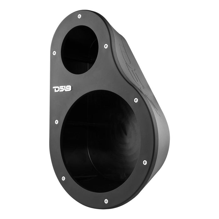 2x DS18 6.5" Speaker Enclosures & Tweeter Pods High Density ABS Universal EN6P