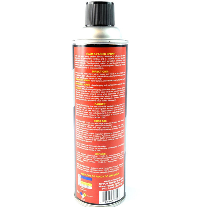 Industrial Professional Multi Purpose Foam and Fabric Adhesive Spray 12oz Can