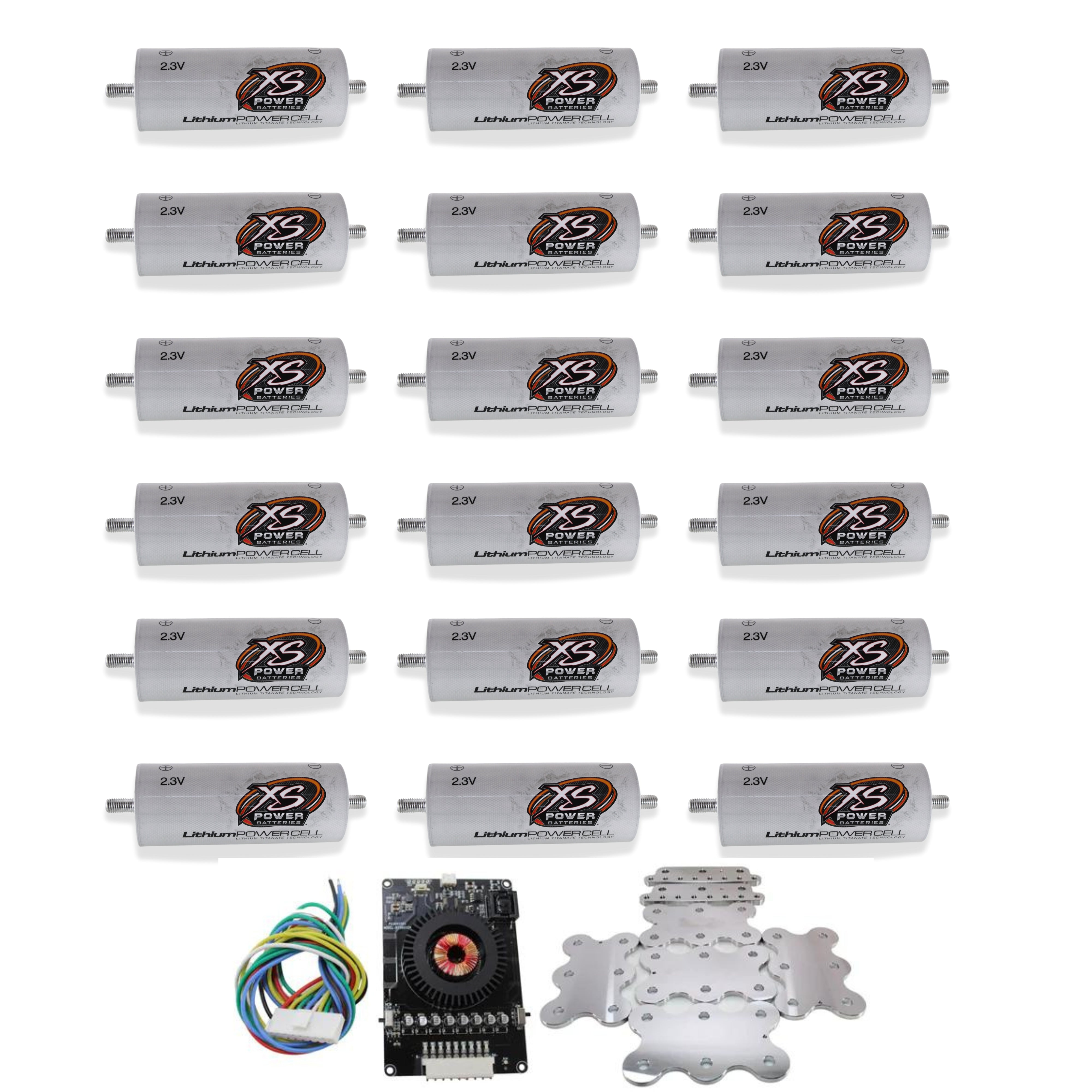 XS Power 18 Pack Kit 45 AH Lithium Cell Bank 2.3v Lithium Titanate