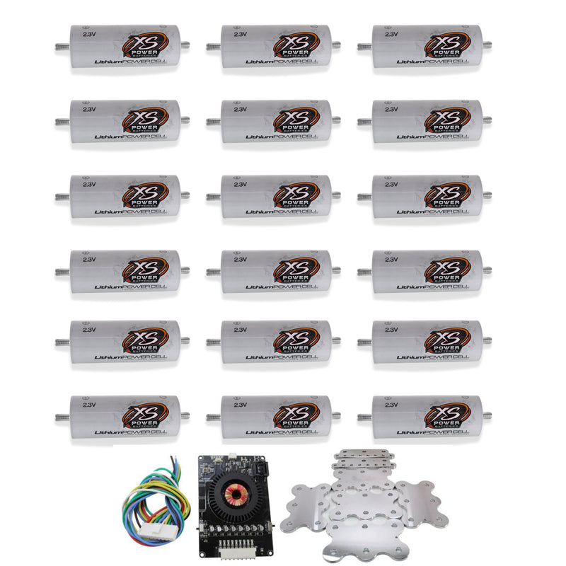 XS Power 18 Pack Kit 45 AH Lithium Cell Bank 2.3v Lithium Titanate Oxide (LTO)