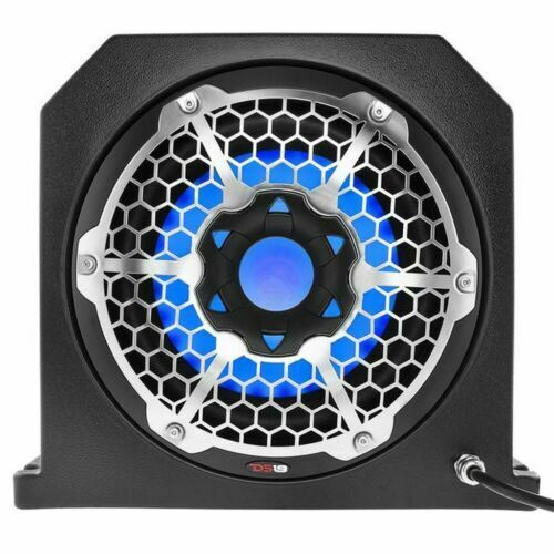 DS18 NXL10SUBLD 10" Black ATV Subwoofer Box Marine RGB LED 4 Ohm 700W