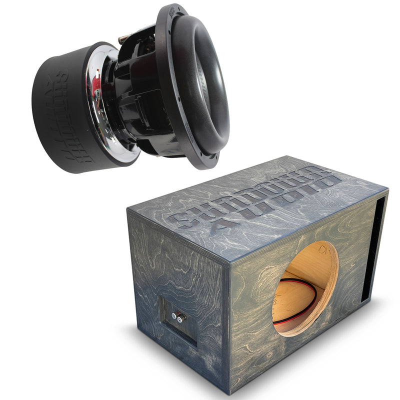 2500W RMS DVC 1 or 2-Ohm 10" Z Series V6 Subwoofer w/Single 10" Birch Ported Box