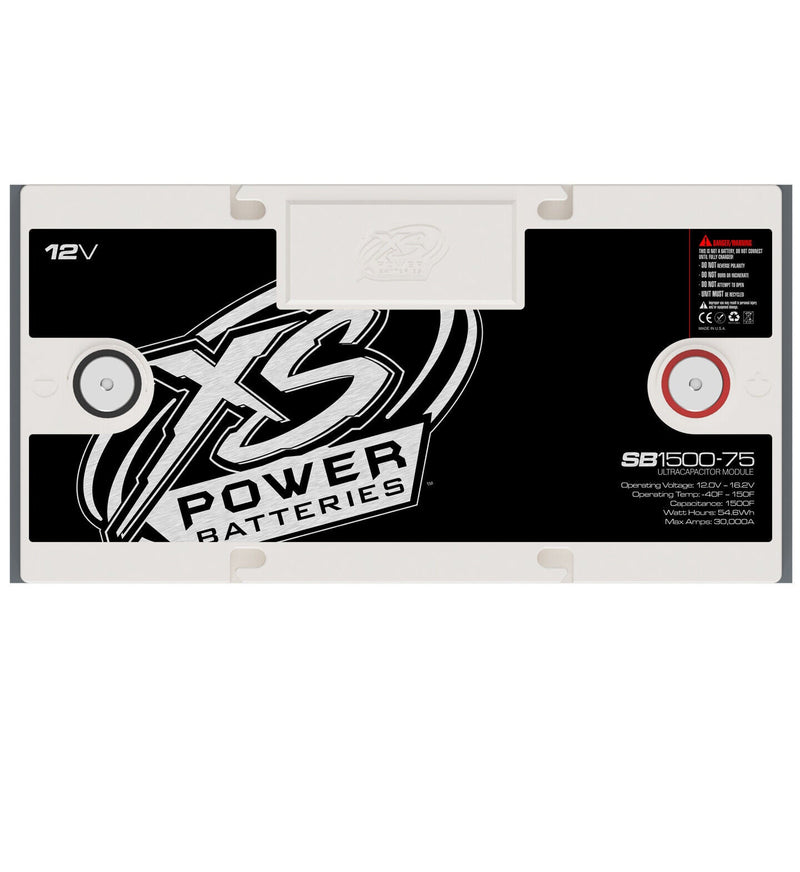 XS Power Super Capacitor Bank 12V 12,000 Watts 30,000 Max Amps SB1500-75