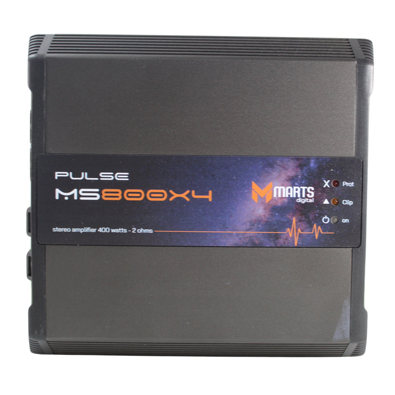 4 Channel 400 watts 2 ohms Class D Compact Full Range Amplifier Marts Digital