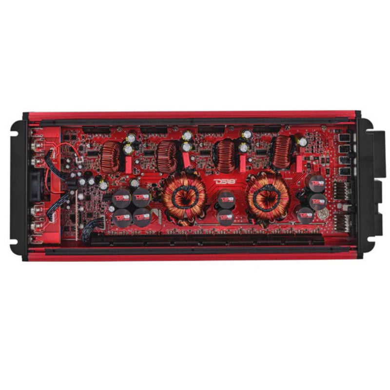 4-Channel Full-Range Class-D Amplifier 4000W RMS DS18 FRP-4K4 RED