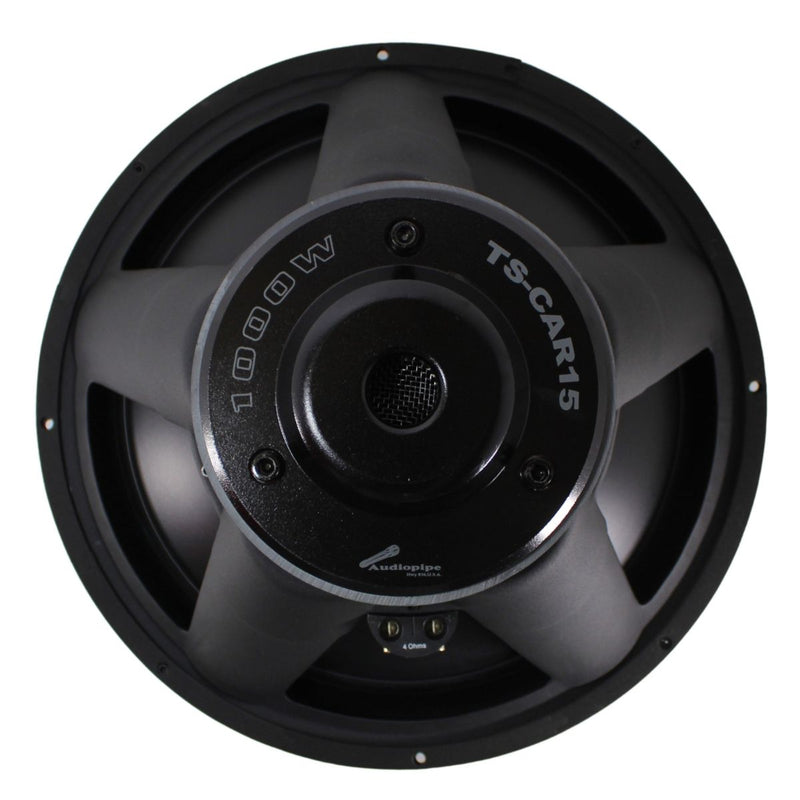 15" 500 Watt RMS Pro Car Audio Subwoofer Combo w/APHF 1500 Watt Mono Amplifier