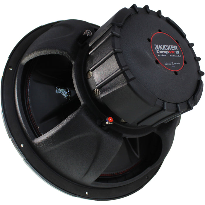 Kicker CompVR Series 15" 500W RMS 4-Ohm DVC Subwoofer / 43CVR154