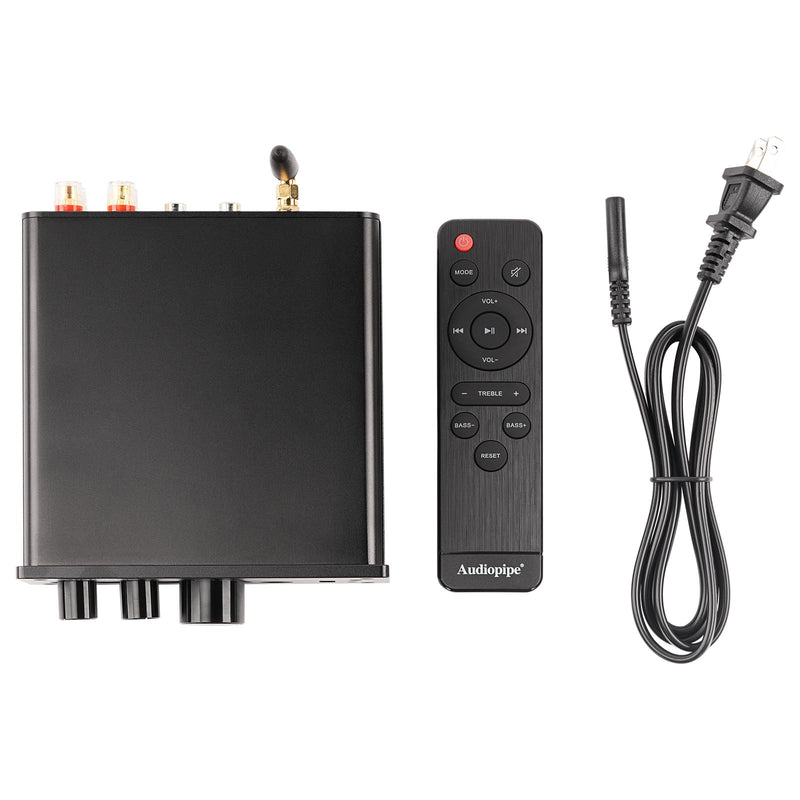 Audiopipe Mini 200W 2 Channel BT/MS/AUX/Coaxial/Optical Bookshelf Amplifier