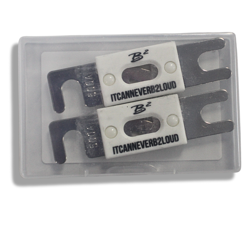 B2 Audio 500A ANL High Temperature Ceramic Fuse Pair B2-ANL-500A