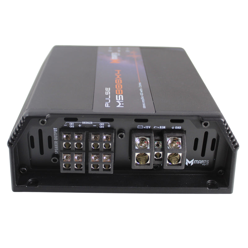 4 Channel 400 watts 2 ohms Class D Compact Full Range Amplifier Marts Digital